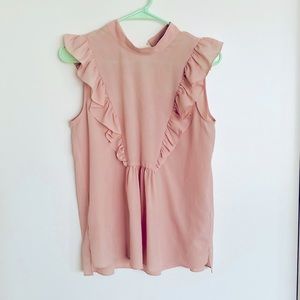 French Connection Ruffle Tank